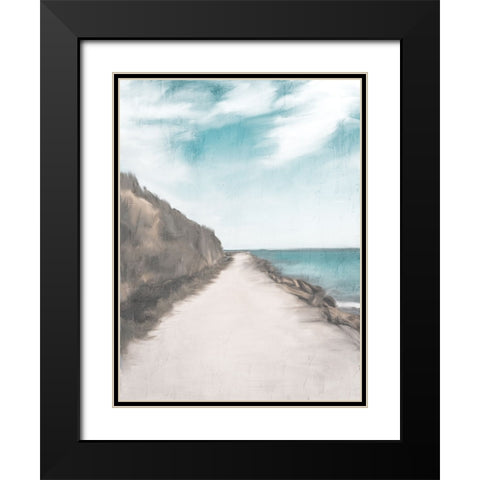 Sandy Road Black Modern Wood Framed Art Print with Double Matting by Allen, Kimberly