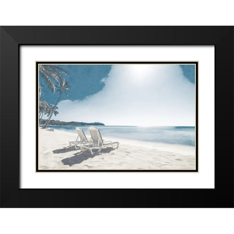 Two Sitting Black Modern Wood Framed Art Print with Double Matting by Allen, Kimberly