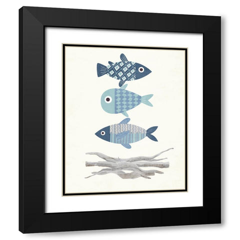 Stacked 2 Black Modern Wood Framed Art Print with Double Matting by Allen, Kimberly