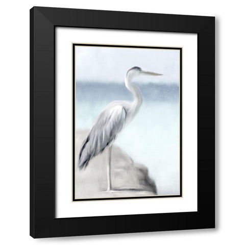 Herons View Black Modern Wood Framed Art Print with Double Matting by Allen, Kimberly