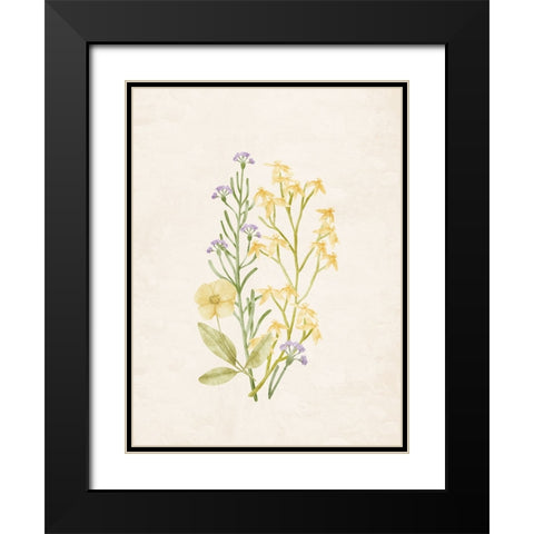 Wildflowers 1 Black Modern Wood Framed Art Print with Double Matting by Allen, Kimberly
