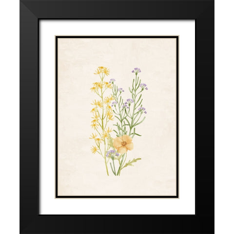 Wildflowers 2 Black Modern Wood Framed Art Print with Double Matting by Allen, Kimberly
