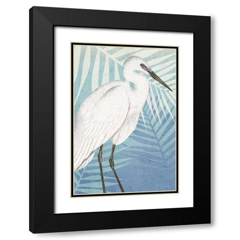 Cranes 1 Black Modern Wood Framed Art Print with Double Matting by Allen, Kimberly