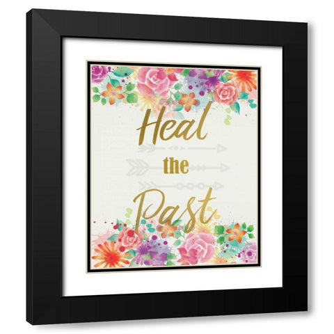 Heal The Past Black Modern Wood Framed Art Print with Double Matting by Allen, Kimberly