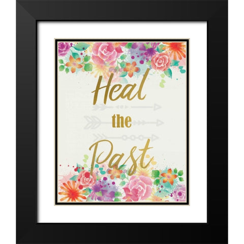 Heal The Past Black Modern Wood Framed Art Print with Double Matting by Allen, Kimberly