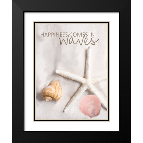 In Waves Black Modern Wood Framed Art Print with Double Matting by Allen, Kimberly