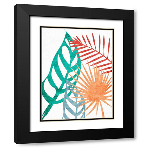 Bright Palms 2 Black Modern Wood Framed Art Print with Double Matting by Allen, Kimberly
