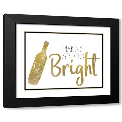 Cheer 2 Black Modern Wood Framed Art Print with Double Matting by Allen, Kimberly