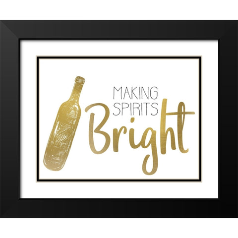 Cheer 2 Black Modern Wood Framed Art Print with Double Matting by Allen, Kimberly