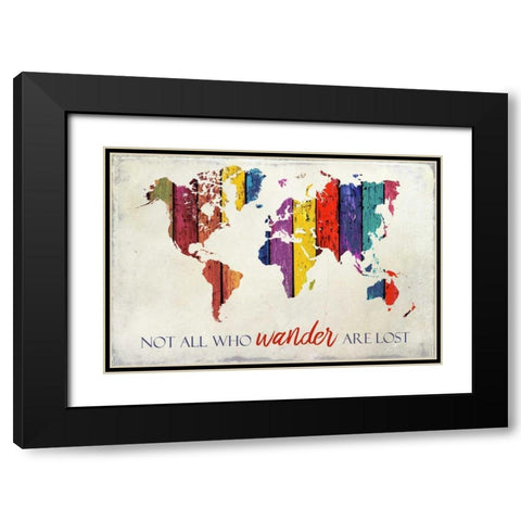 Wander Black Modern Wood Framed Art Print with Double Matting by Allen, Kimberly
