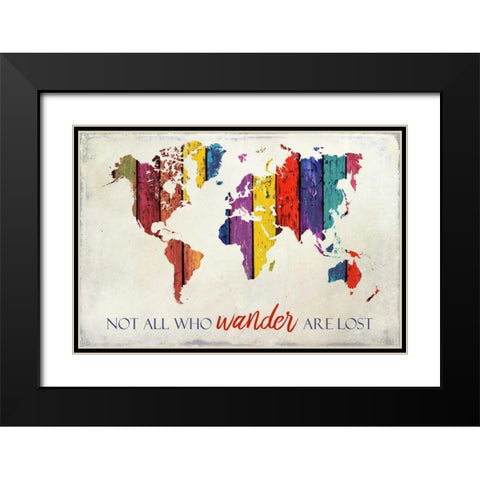 Wander Black Modern Wood Framed Art Print with Double Matting by Allen, Kimberly