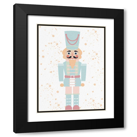 Pastel Nutcracker 1 Black Modern Wood Framed Art Print with Double Matting by Allen, Kimberly