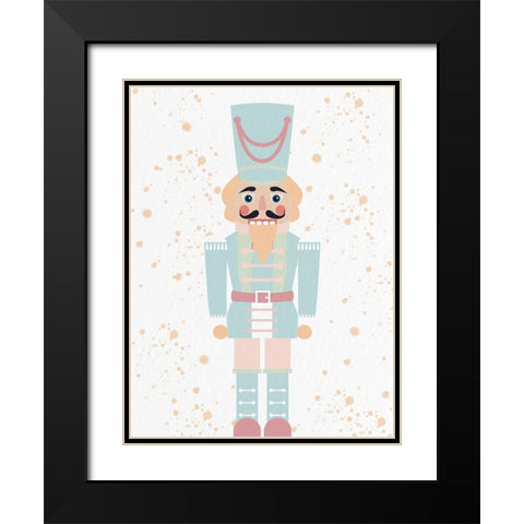 Pastel Nutcracker 1 Black Modern Wood Framed Art Print with Double Matting by Allen, Kimberly