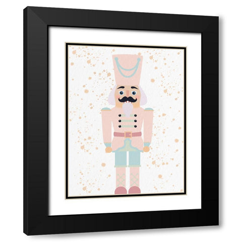Pastel Nutcracker 2 Black Modern Wood Framed Art Print with Double Matting by Allen, Kimberly