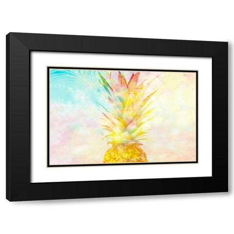 Pinneapple Dreaming Black Modern Wood Framed Art Print with Double Matting by Allen, Kimberly