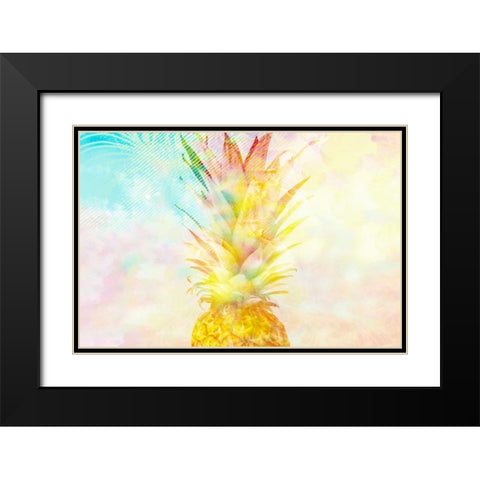 Pinneapple Dreaming Black Modern Wood Framed Art Print with Double Matting by Allen, Kimberly