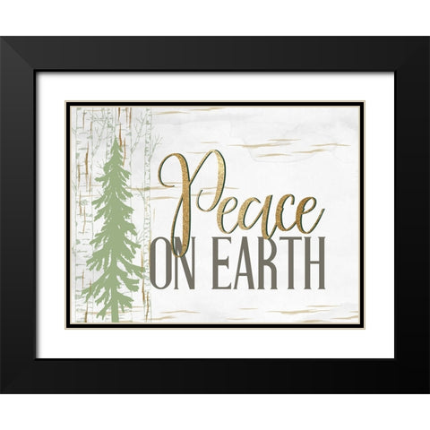 On Earth Black Modern Wood Framed Art Print with Double Matting by Allen, Kimberly