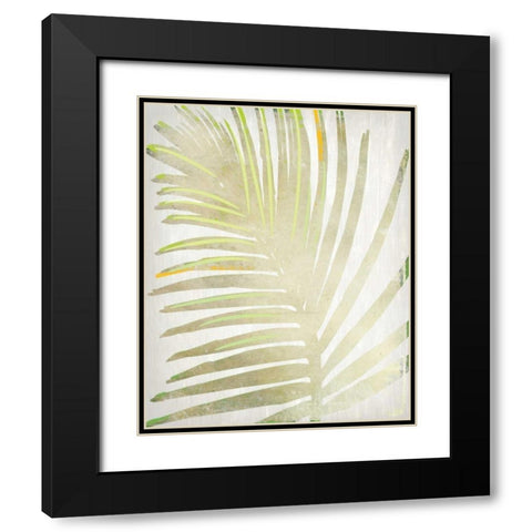 Tropical Palms 1 Black Modern Wood Framed Art Print with Double Matting by Allen, Kimberly