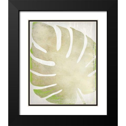 Tropical Palms 2 Black Modern Wood Framed Art Print with Double Matting by Allen, Kimberly