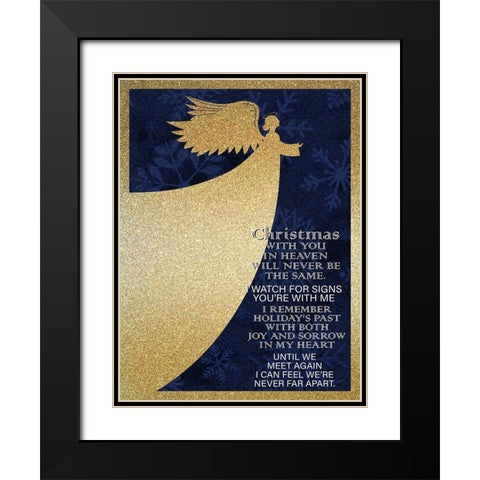 Christmas Heaven Black Modern Wood Framed Art Print with Double Matting by Allen, Kimberly