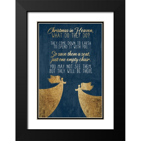 Save Them A Seat Black Modern Wood Framed Art Print with Double Matting by Allen, Kimberly