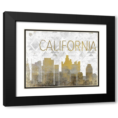 California State Black Modern Wood Framed Art Print with Double Matting by Allen, Kimberly