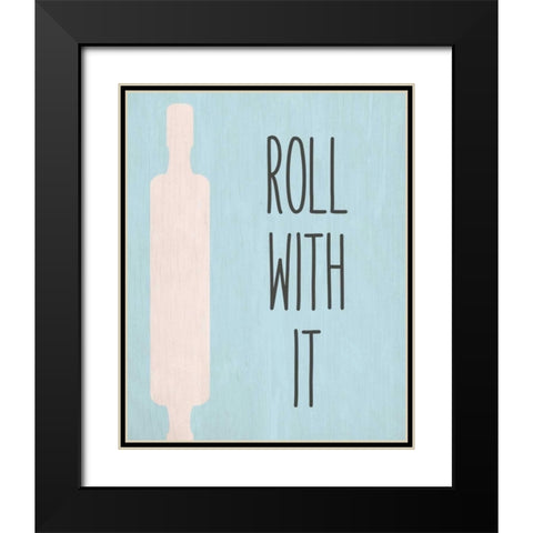 Roll with It Black Modern Wood Framed Art Print with Double Matting by Allen, Kimberly