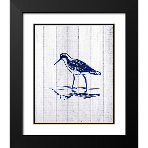 Seaside Wood 2 Black Modern Wood Framed Art Print with Double Matting by Allen, Kimberly