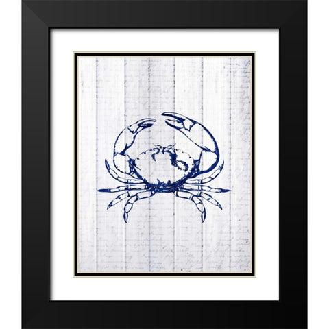 Seaside Wood 4 Black Modern Wood Framed Art Print with Double Matting by Allen, Kimberly