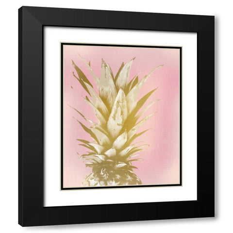 Sweet Pinneapple 1 Black Modern Wood Framed Art Print with Double Matting by Allen, Kimberly