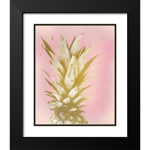 Sweet Pinneapple 1 Black Modern Wood Framed Art Print with Double Matting by Allen, Kimberly