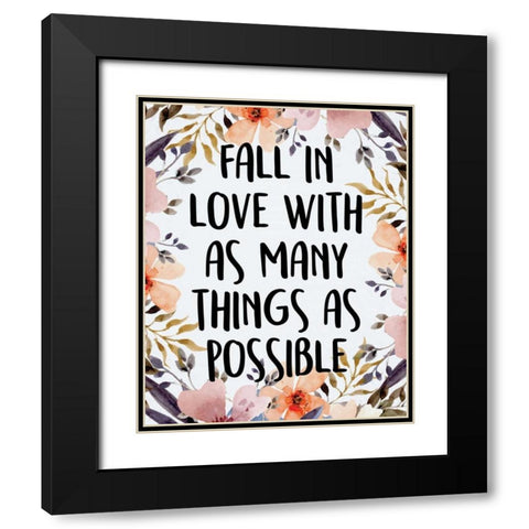 Wildflower Dreams 1 Black Modern Wood Framed Art Print with Double Matting by Allen, Kimberly