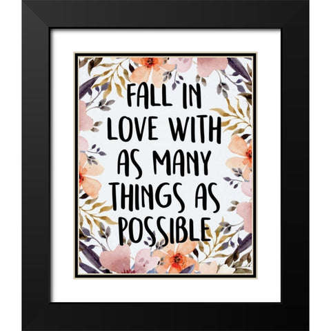 Wildflower Dreams 1 Black Modern Wood Framed Art Print with Double Matting by Allen, Kimberly