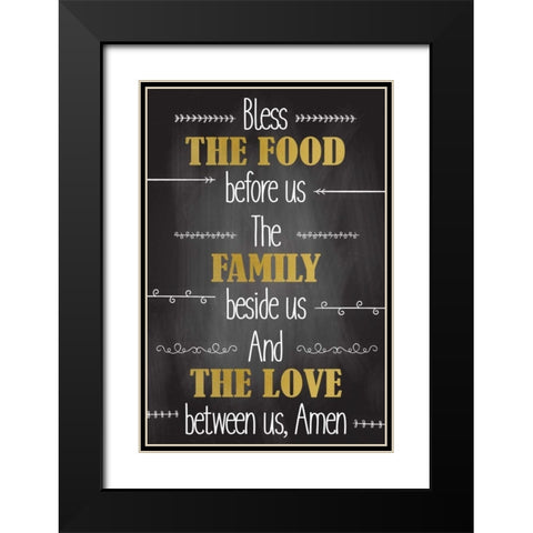 Amen Black Modern Wood Framed Art Print with Double Matting by Allen, Kimberly