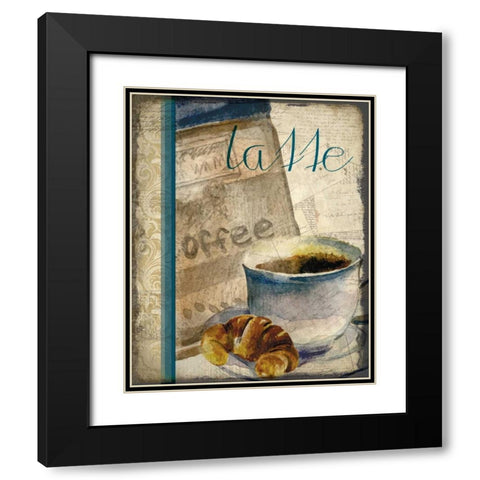 Cafe Latte 2 Black Modern Wood Framed Art Print with Double Matting by Allen, Kimberly