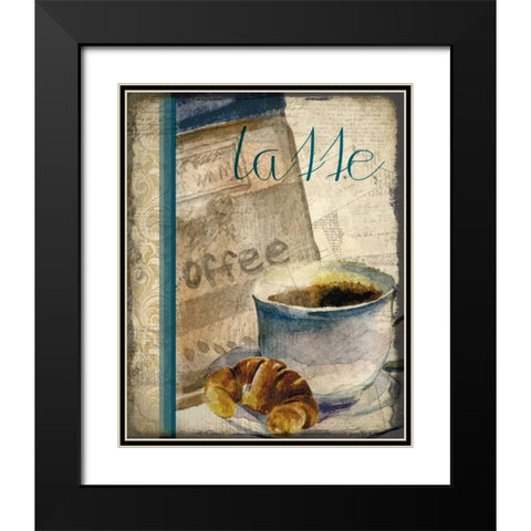Cafe Latte 2 Black Modern Wood Framed Art Print with Double Matting by Allen, Kimberly