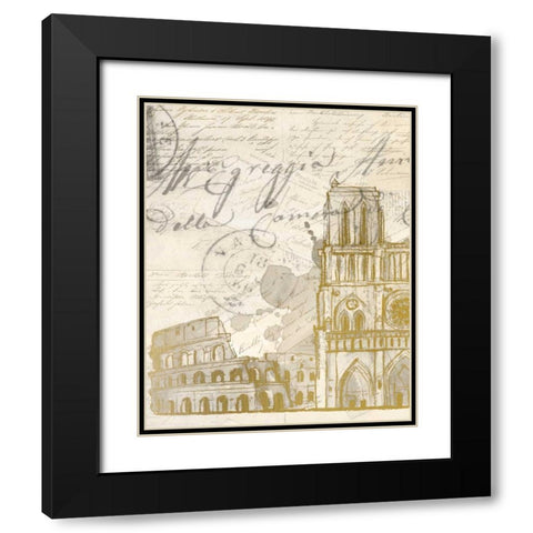 Bucket List A Black Modern Wood Framed Art Print with Double Matting by Allen, Kimberly