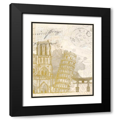 Bucket List B Black Modern Wood Framed Art Print with Double Matting by Allen, Kimberly
