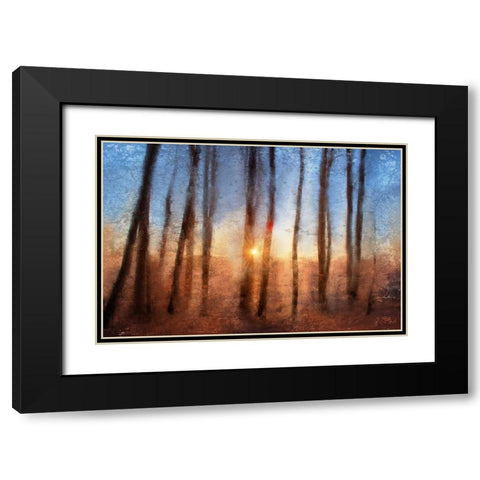 Sunset Black Modern Wood Framed Art Print with Double Matting by Allen, Kimberly