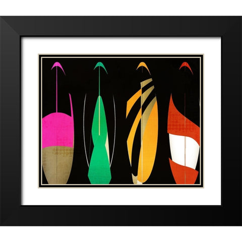 Going Surfing B Black Modern Wood Framed Art Print with Double Matting by Kimberly, Allen