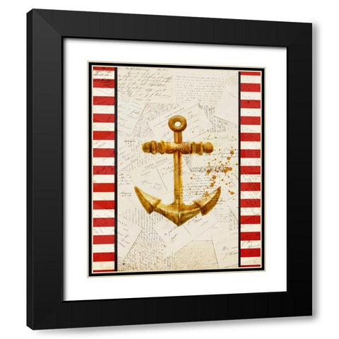 Postcards from the Sea 2 Black Modern Wood Framed Art Print with Double Matting by Allen, Kimberly