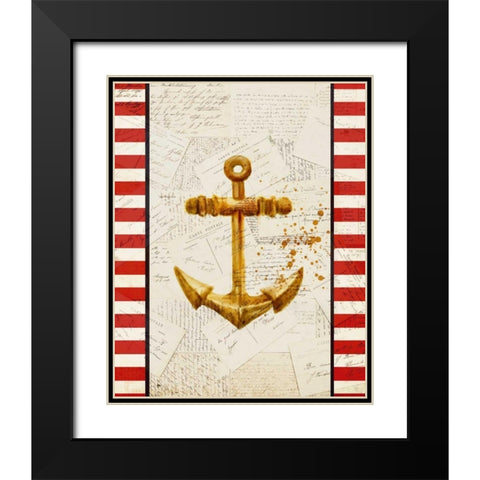 Postcards from the Sea 2 Black Modern Wood Framed Art Print with Double Matting by Allen, Kimberly