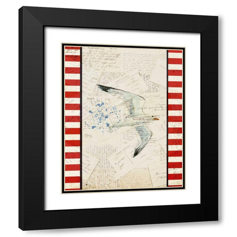 Postcards from the Sea 3 Black Modern Wood Framed Art Print with Double Matting by Allen, Kimberly