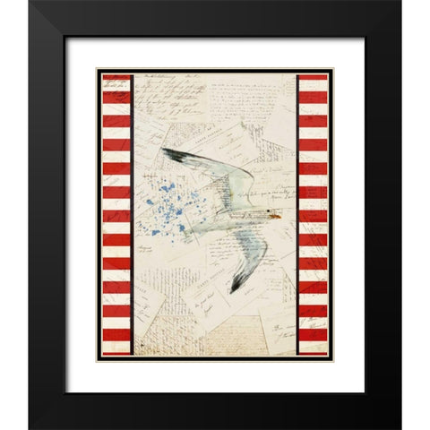 Postcards from the Sea 3 Black Modern Wood Framed Art Print with Double Matting by Allen, Kimberly