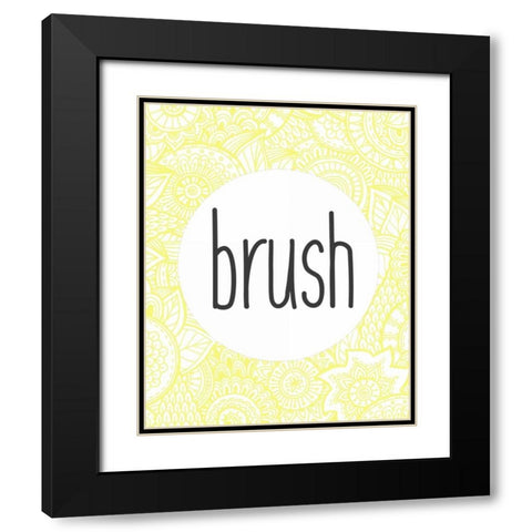 Wash 2 Black Modern Wood Framed Art Print with Double Matting by Allen, Kimberly