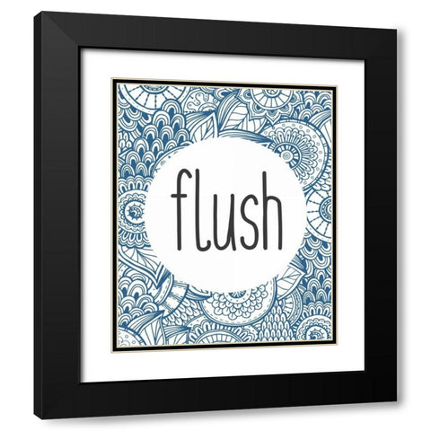 Wash 3 Black Modern Wood Framed Art Print with Double Matting by Allen, Kimberly