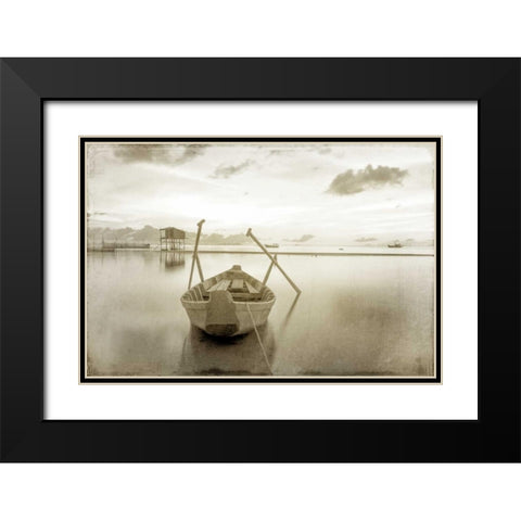 Sunrise on the Lake Black Modern Wood Framed Art Print with Double Matting by Allen, Kimberly