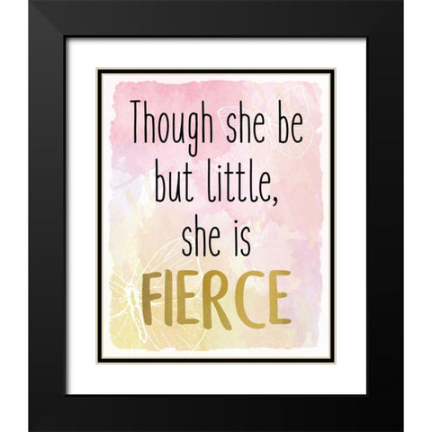 Fierce Black Modern Wood Framed Art Print with Double Matting by Allen, Kimberly