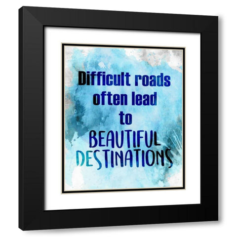 Beautiful Destinations Black Modern Wood Framed Art Print with Double Matting by Allen, Kimberly