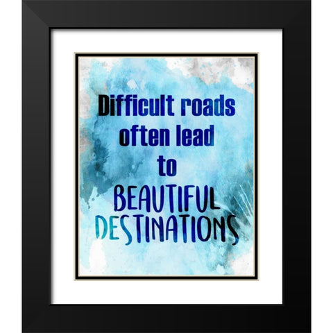 Beautiful Destinations Black Modern Wood Framed Art Print with Double Matting by Allen, Kimberly